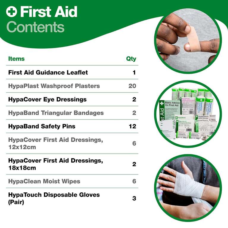 Safety First Aid Group HSE Economy 1-10 Persons First Aid Kit - Fully Stocked