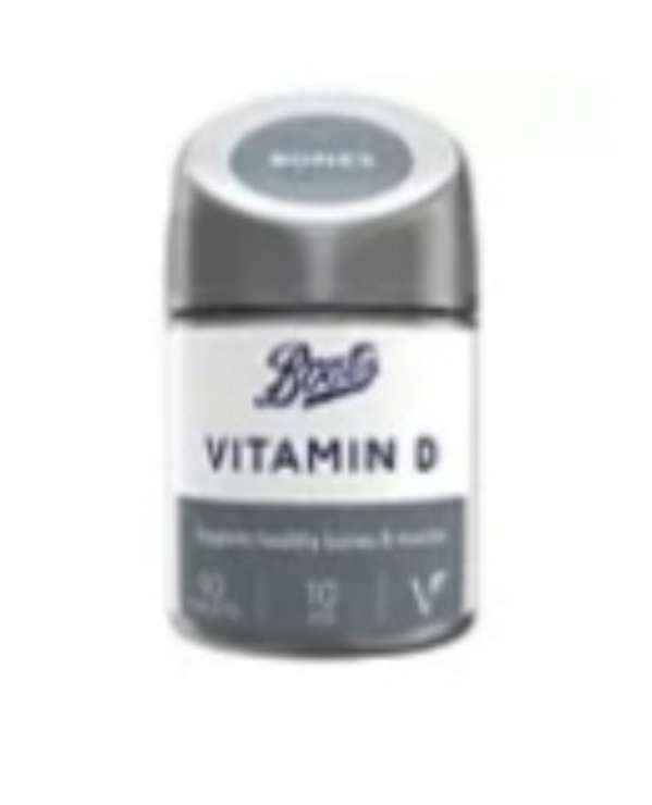 Free Boots Vitamin D when you buy selected healthcare or wellness products Free C&C Over £15 (otherwise £1.50) - @ Boots