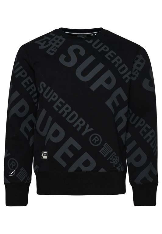 Superdry Womens Unisex Core Logo All Over Print Crew Sweatshirt £13.20 @ Superdry eBay