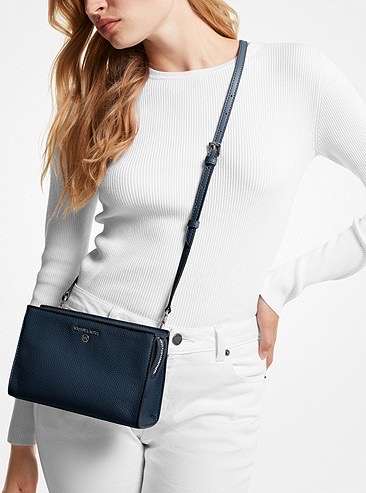 Michael Kors Valerie Medium Pebbled 100% Leather Crossbody Bag in various colours £61 + free delivery @ Michael Kors