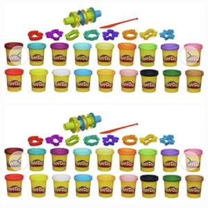 2 x Play-Doh 18 tub Super Colour Kit with accessories - Free click and collect