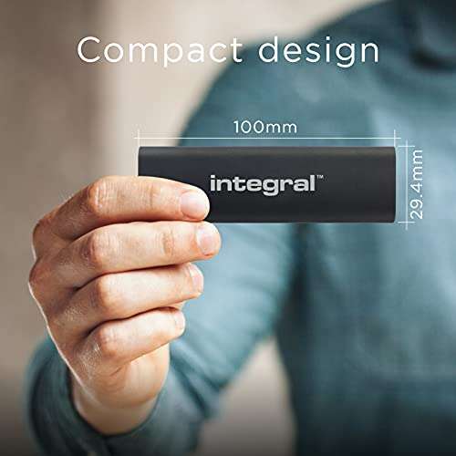 Integral 1TB USB 3.2 Gen 2 TYPE C PORTABLE SSD - Read-500MB/s Write-400MB/s £59.99 delivered, using code @ Mymemory