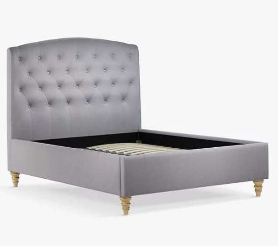 John Lewis Rouen Upholstered Bed Frame (Double) (Cotton Effect Grey) - £149 Delivered @ John Lewis & Partners