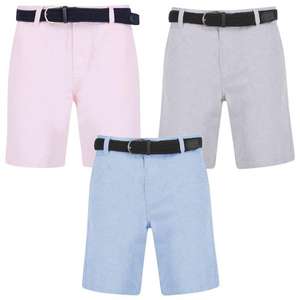 Men’s Cotton Chino Shorts + Belt for £13.49 with Code + £2.80 delivery at Tokyo Laundry