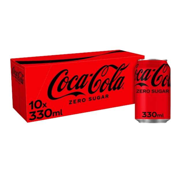 Coca-Cola Coke Zero 10 cans - Stockton