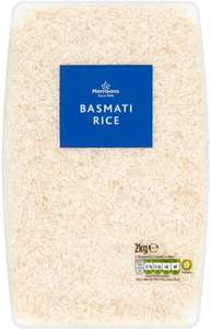 Basmati rice 2kg - £1.90 at Morrisons on Amazon (£40 minimum spend)