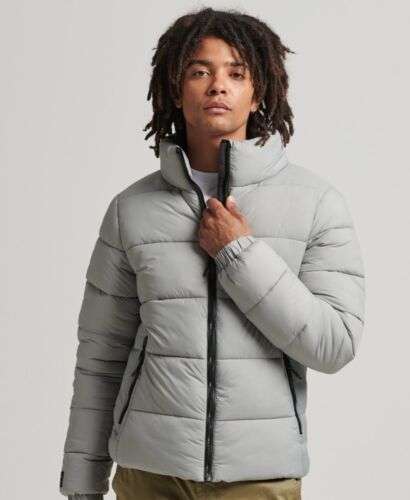 Superdry Mens Non Hooded Sports Puffer Jacket sizes S - XXXL (with code) @ Superdry