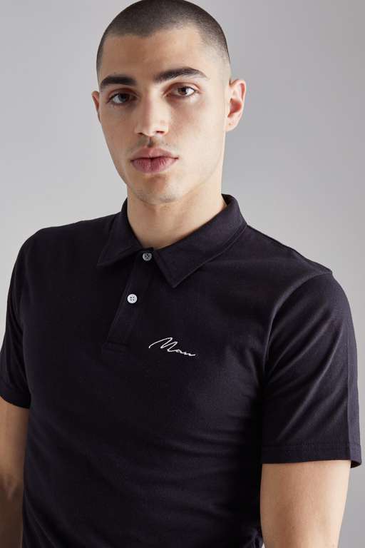 Embroidered Logo 100% Cotton Slim Fit Polo (Sizes XS-XL) - Extra 15% ...