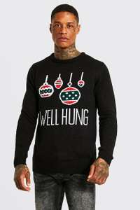 Well Hung Christmas Jumper (with code) - free returns