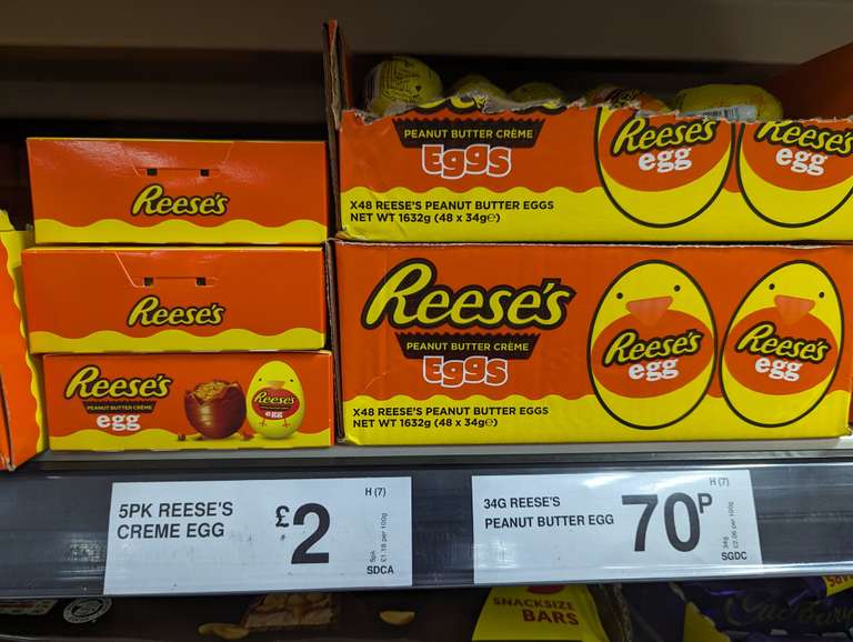 Reese's Peanut Butter Creme Egg 5x34g at Ilford