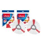 Vileda Turbo 2in1 Spin Mop Refill, Pack of 2 Turbo 2 in 1 Mop Head Replacements