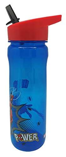 MARVEL 1325 1698 Spider-Man Hero Reusable Water Bottle, polypropylene, Blue and red, 600ml - £4 @ Amazon