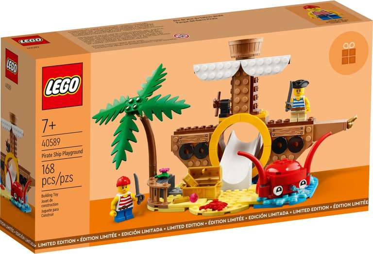 Free LEGO 40589 Pirate Ship Playground over £95 / 40529 Amusement Park over £130 + Sailboat Adventure or Jane Goodall with code @ LEGO Shop