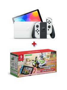Nintendo Switch OLED Console White & FREE Mario Kart Live: Home Circuit - Mario or Luigi - £309 Free click and collect @ Very