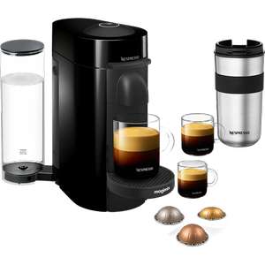 Nespresso by Magimix Vertuo PlusLimited Edition 11399 Pod Coffee Machine - Black with 50 feee pods - £49.99 + £4 Delivery @ ao (UK Mainland)