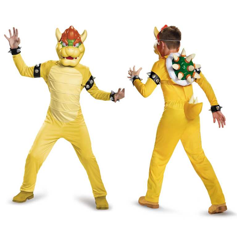 Nintendo Super Mario Bowser Deluxe Costume Jumpsuit w/Tail, Bowser Mask & Inflatable Shell 7-8 Years - VG / Like New £8.76 @ Amazon Resale