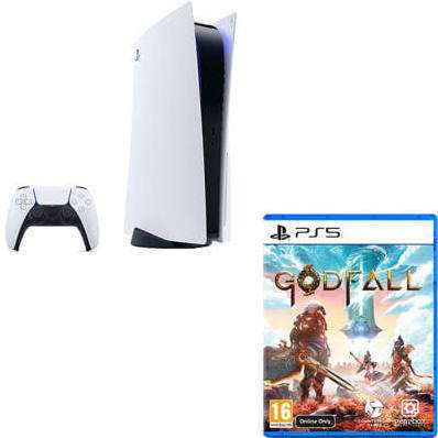 PlayStation 5 + Godfall + £5 Voucher When Using Click and Collect - £479.99 + £4.99 Click & Collect @ Game
