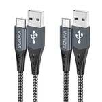 SIZUKA USB C Charger Cable, 3.1A USB C Cable [0.5M/1.7FT 2Pack] Fast Charging Cable Nylon Type C for Samsung - Sold by Anli Technology