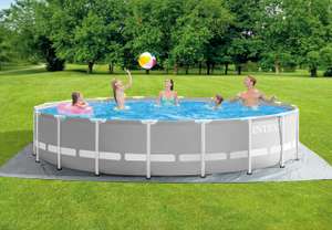 Intex 26732UK Round Prism Frame Swimming Pool (with included Pump, Cover and Ladder) 5.49 x 1.22 m for £399.99