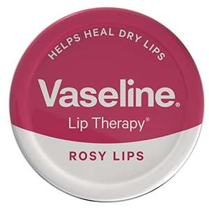 Vaseline Lip Therapy Petroleum Jelly Lip Balm 20 g, Rosy Lips, made with 3x purified, for dry lips 89p @ Amazon