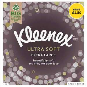 Kleenex Ultra Soft Compact Tissue Single Box 40 3ply - 75p + Free Click & Collect @ Wilko