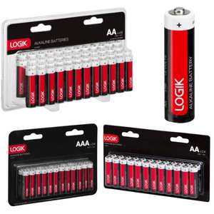 LOGIK LAA4817 AA Batteries - Pack of 48 £9.99 / AAA-24 or AA-24 £5.99 (Free C&C)