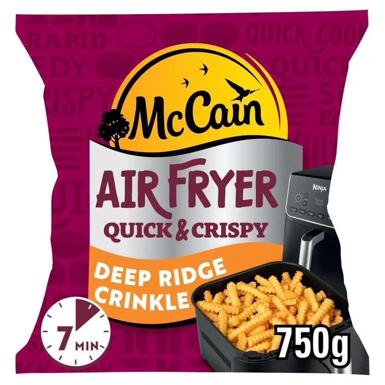 10 for £10 Frozen items e.g. McCain Air Fryer Deep Ridge Crinkle Cut Chips 750g - Pukka Chicken & Mushroom Twin Pack Pies (online)