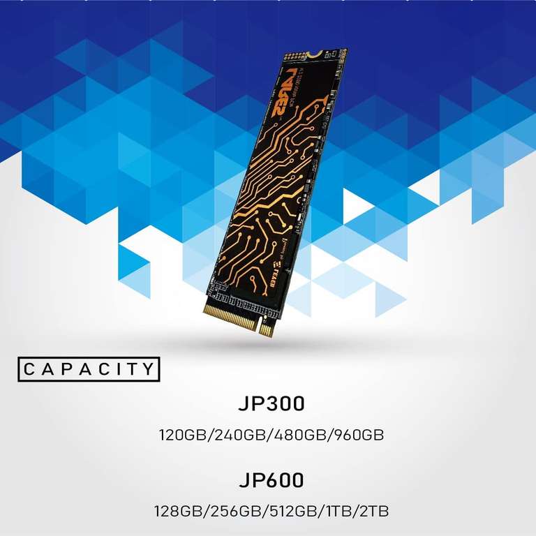LEVEN JP600 4TB PCIe 3D NAND NVMe Gen3x4 PCIe M.2 2280 Internal SSD (Solid State Drive) - £145.61 via Amazon US @ Amazon