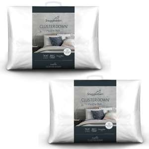 Snuggledown Clusterdown Medium Support Back Sleeper Pillows 2 Pack On Buy 1 Get 1 Free (4 Pillows Total) - £21.99 Delivered @ SleepSeeker