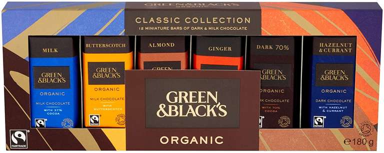 Green & Black's Organic Classic Milk & Dark Miniature Chocolate Gift Collection 180g - £2.99 @ B&M Wallsend