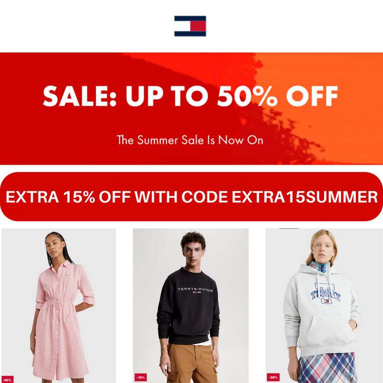 Summer Sales - Up to 50% Off + Extra 15% Off With Code