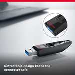SanDisk 64GB Ultra USB Flash Drive USB 3.0 Up to 130 MB/s Read, Black