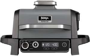 Ninja Woodfire Electric BBQ Grill & Smoker OG701UK + Free Cover & Stand with Unique code