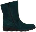 Fly London Women's Ledefly Ankle Boot UK, Size 7 in Silky Green Forest