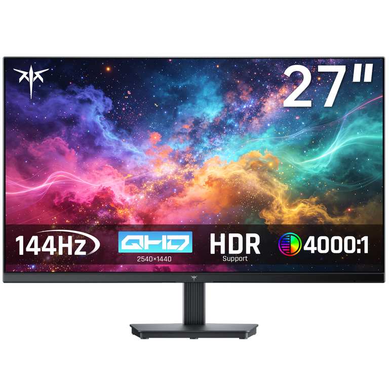 KTC 27 Inch QHD 100Hz Gaming Monitor 2K 1440P FreeSync & G-Sync H27T27 | Eye Care, HDR10 PC Monitor for Office Gamers, HDMI & DP Ports, VESA