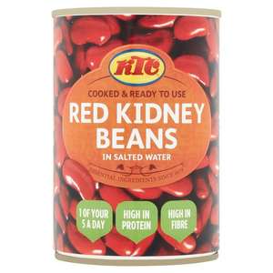 KTC Red Kidney Beans in Salted Water 400g - 45p @ Sainsbury's