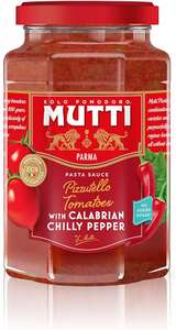 Mutti Pasta Sauce Pizzutello Tomato with Calabrian Chilli 400 g (Pack of 6)