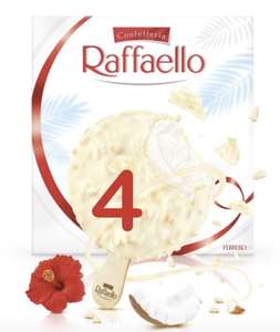 Morrisons Ferrero Raffaello/ Rocher Ice Cream Sticks Multipack 4 x 47g