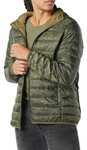 Amazon Essentials Men's Lightweight Water-Resistant Packable Hooded Puffer Jacket size L