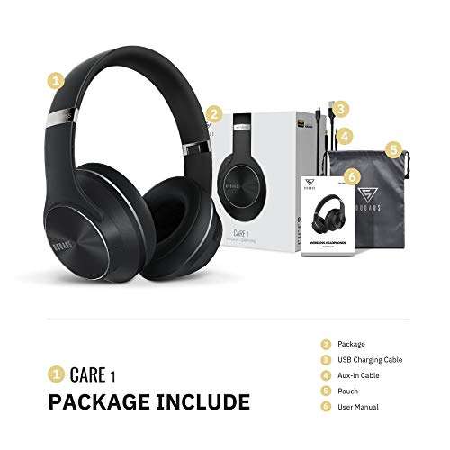 DOQAUS Bluetooth Over Ear, [52 Hrs Playtime] Wireless Headphones - £29.99 with voucher Sold by DOQAUS-Direct and Fulfilled by Amazon