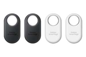 Samsung Galaxy SmartTag2 Bluetooth Tracker (4 Pack), Compass View AR, Find Lost Mode - with code Sold BY Samsung UK