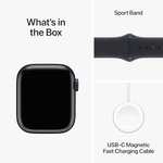 Apple Watch Series 9 [GPS 41mm] Smartwatch with Midnight Aluminum Case with Midnight Sport Band S/M
