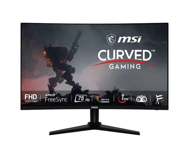 MSI G274CV 27 inch, Full HD, 75Hz, 1ms, AMD Freesync, Curved Gaming Monitor - £99 + Free Click and Collect @ Very