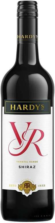 Hardys VR Shiraz Wine, 6 x 75cl - £24.30 With Voucher / £30.78 Subscribe & Save + £8.10 Voucher on 1st S&S @ Amazon