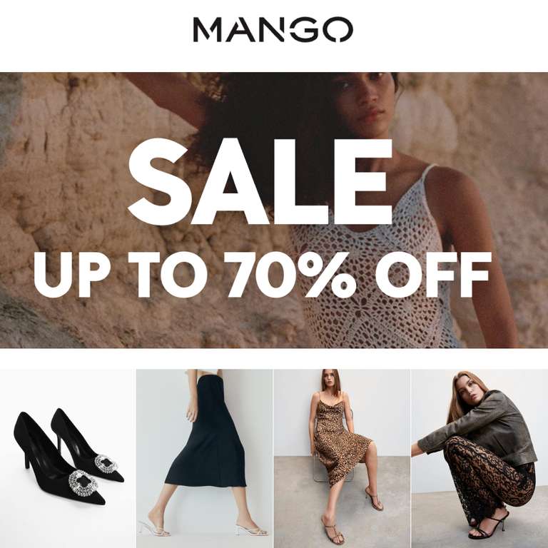 Sale - Up to 70% off the Sale Free Delivery to Store @ Mango