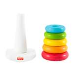 Fisher-Price Rock-a-Stack Baby Toy, Classic Roly-Poly Ring Stacking Toy for Infants and Toddlers, Made From Plant-Based Materials, HPY92
