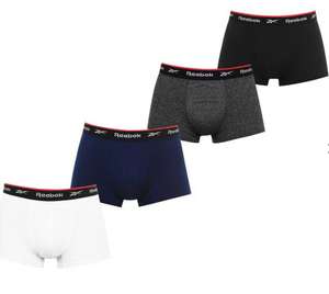 Reebok Men’s 4 Pack Boxer Shorts - COLOUR Black/Nvy Asst - £9.50 + £4.99 Delivery @ House of Fraser