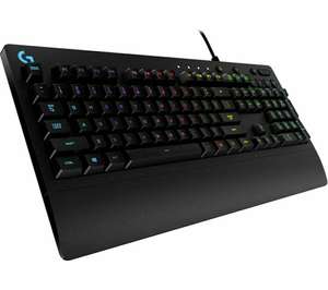 Logitech G213 Prodigy Gaming Keyboard, LIGHTSYNC RGB Backlit Keys, Spill-Resistant, UK Layout - Black £30.99 delivered with code @ Currys