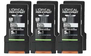 L'Oréal Men Expert Total Clean Shower Gel for Men 300 ml Pack of 6 - £8.94 or £8.49 or less with 5% voucher with Subscribe & Save @ Amazon