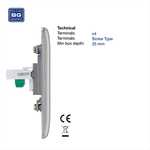 BG Electrical RJ11 Single Telephone Socket, Brushed Steel - £3.59 @ Amazon
